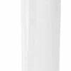 20oz Sublimation Blanks : 20oz Straight Flat Edge Bottom Tumbler (White & Silver)