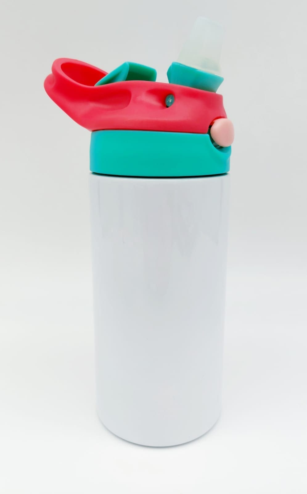 Sublimation Blanks : 12oz (354mls) Kids 2-Toned Colour Lids Straight Tumbler