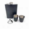 8ozHipFlaskSet1 Laser Engraving : 8oz Matte Black Hip Flask Set (with option for us to engrave)
