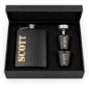 8ozHipFlaskSet14 Laser Engraving : 8oz Matte Black Hip Flask Set (with option for us to engrave)