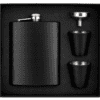 8ozHipFlaskSet17 Laser Engraving : 8oz Matte Black Hip Flask Set (with option for us to engrave)