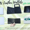 Sublimation Blanks : Men's PU Leather Wallet Single and Double Sided