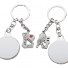 Sublimation Blanks : Double Magnet Keyring Set