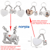 Sublimation Blanks : Double Magnet Keyring Set