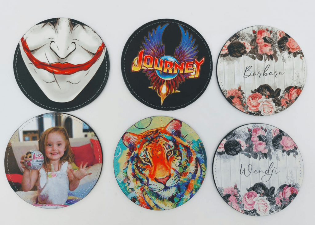 Coasters_AllPrints Sublimation Blanks : PU Leather Coasters