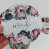 Coasters_Flower Sublimation Blanks : PU Leather Coasters