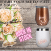 12ozWineAd Engraving/Vinyl Blanks : 12oz Silver Rimmed Powder Coated Tumblers