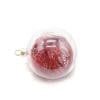 6 Christmas Sublimation : 8cm Transparent Tinsel Baubles