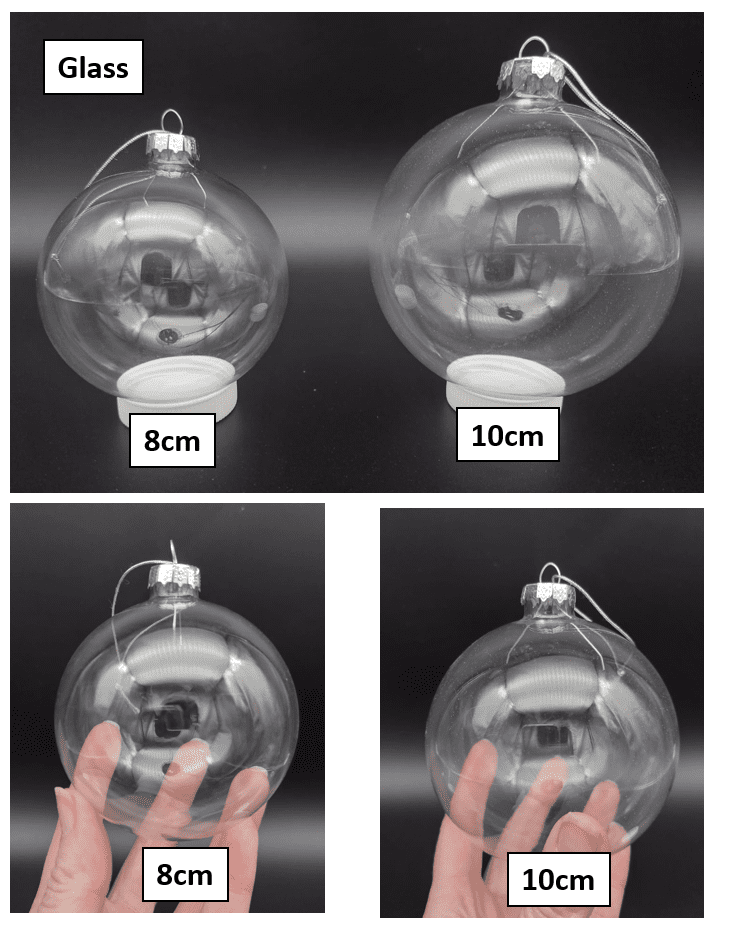 Glass_All Christmas Blanks : Clear Glass Baubles