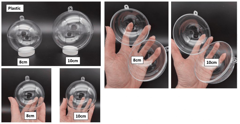 Plastic_All Christmas Blanks : Clear Plastic Baubles