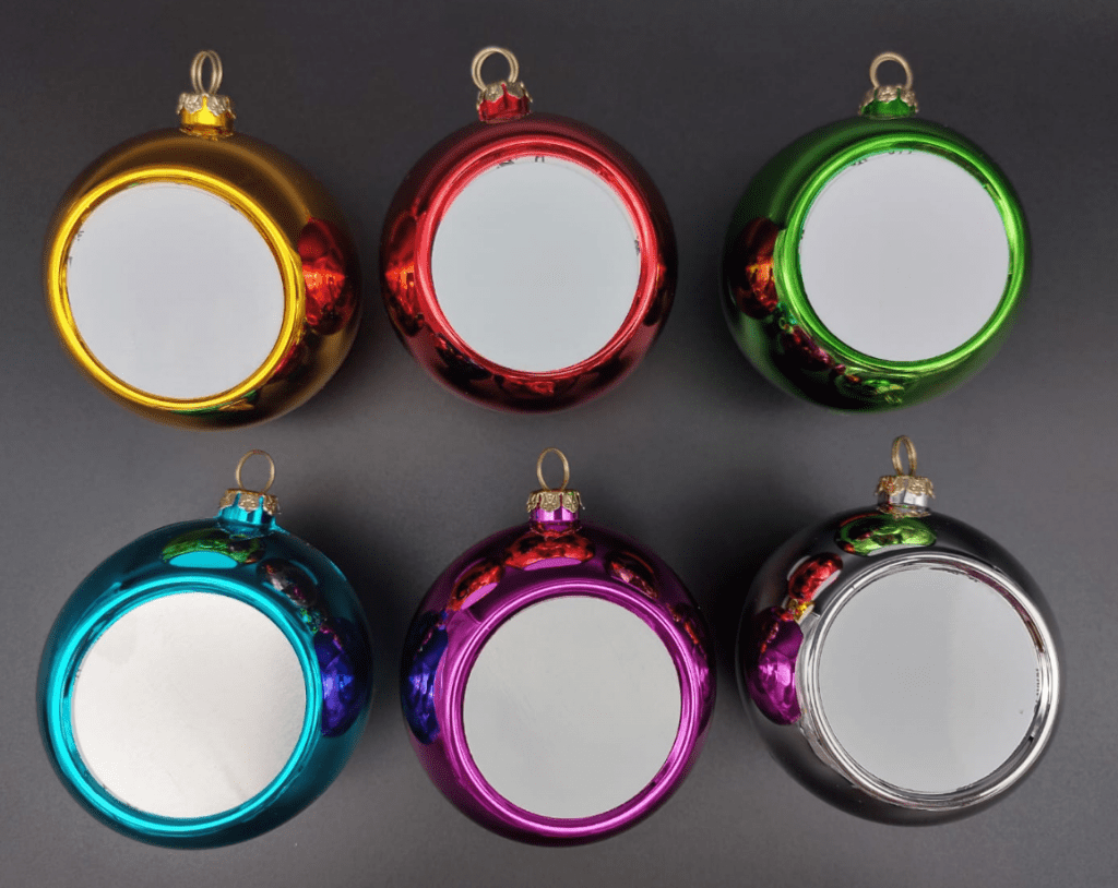 SolidBaubles3 Christmas Sublimation : 8cm Glossy Solid Baubles
