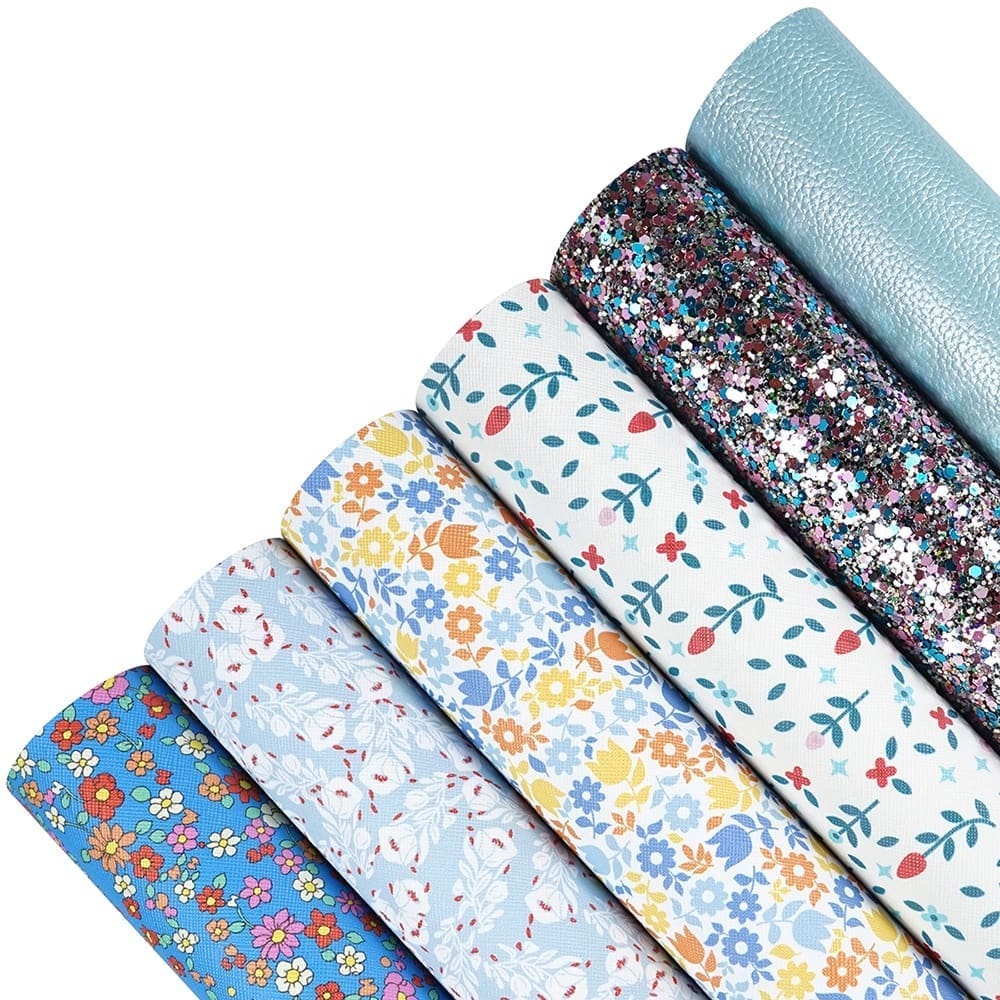 6 Piece Floral Magic Series Faux Leather : 6 Piece Floral Magic Series (FL30)