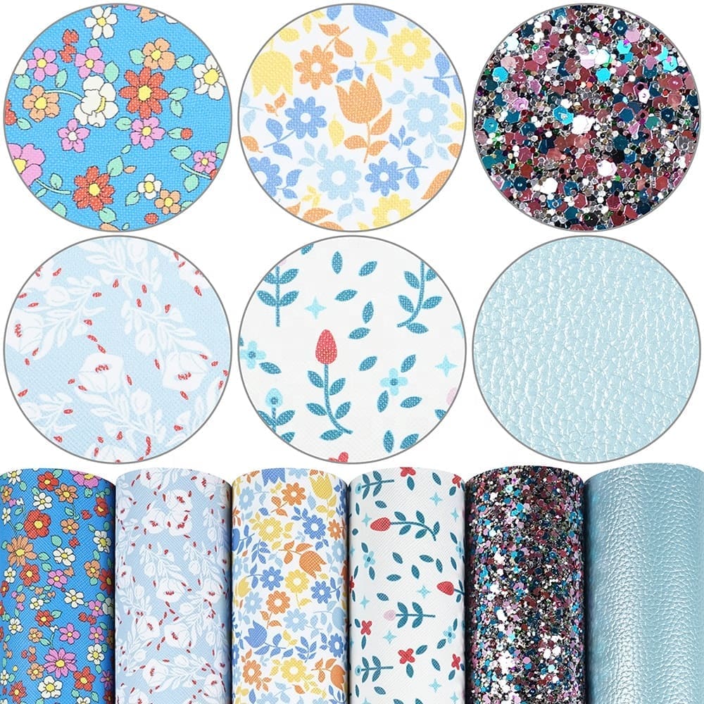 6 Piece Floral Magic Series6 Faux Leather : 6 Piece Floral Magic Series (FL30)