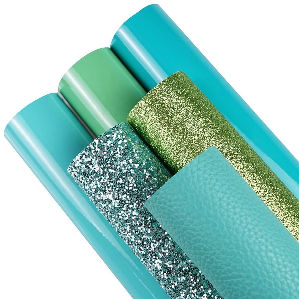 Faux Leather : 6 Piece Green Fantasy Series (FL8)