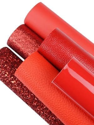Faux Leather : 6 Piece Red Series (FL18)