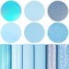 Faux Leather : 6 Piece Dream Light Blue Series (FL5)