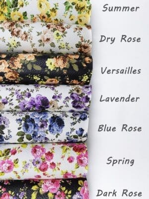 7pc Rose Collection Faux Leather : 7 Piece Oh So Pretty Roses Series (FL27)