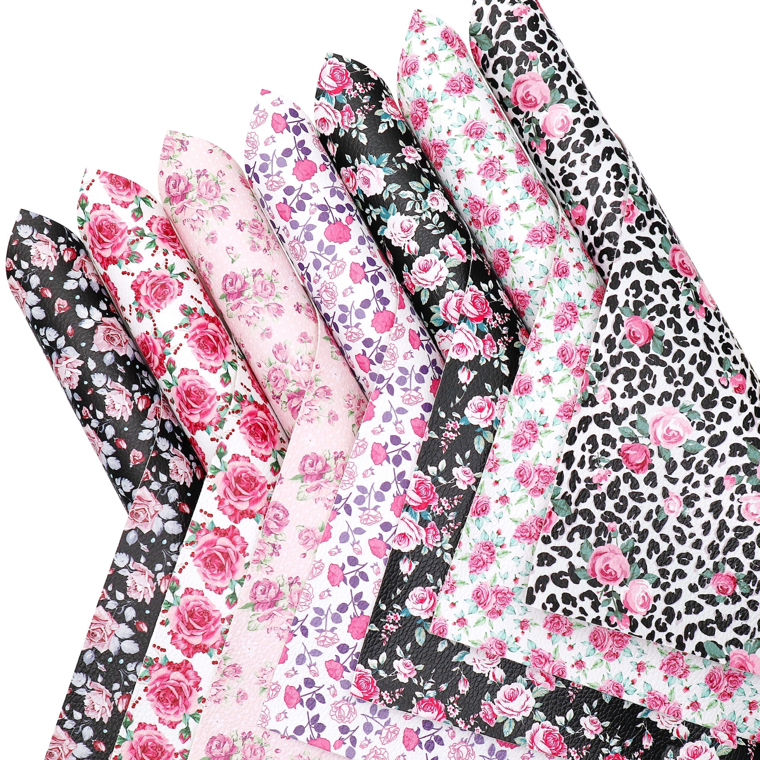 7pc Roses Galore Faux Leather : 7 Piece Rose Galore (FL26)
