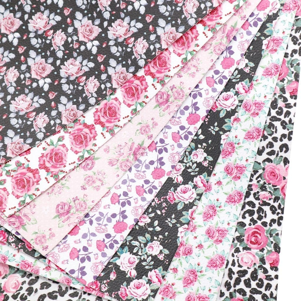 7pc Roses Galore3 Faux Leather : 7 Piece Rose Galore (FL26)