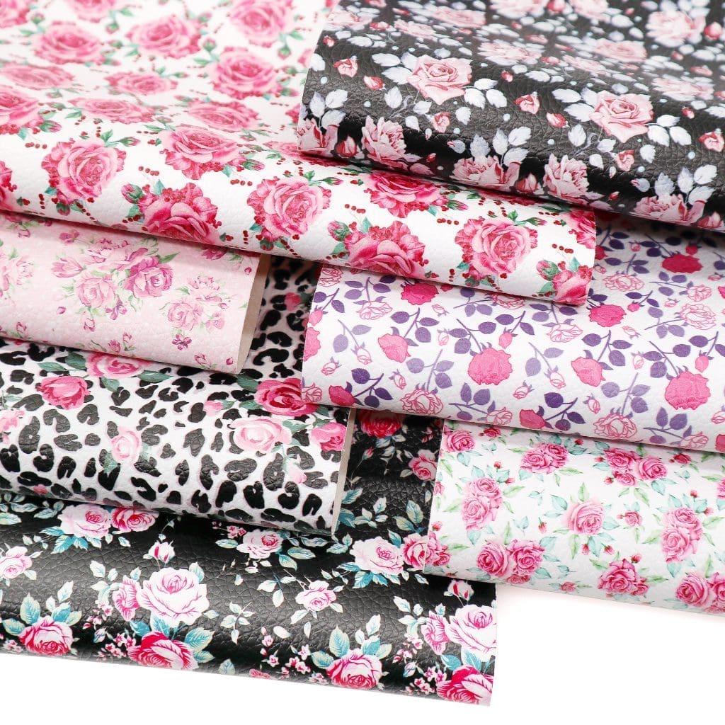 7pc Roses Galore5 Faux Leather : 7 Piece Rose Galore (FL26)