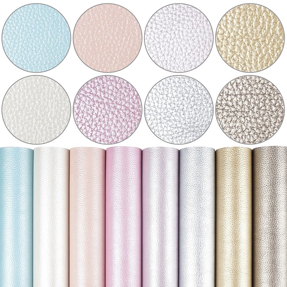 8pcPearl3 Faux Leather : 8 Piece Pearl Litchi Craze Set (FL4)