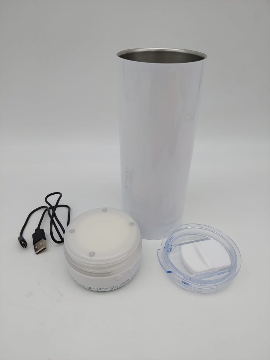 Music Tumbler2 Sublimation Blanks : 20oz Glow In The Dark USB Music Tumbler