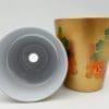 FlowerPot Sublimation Blanks : 12oz Flower Pots (Gold & White)