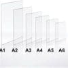 Laser Acrylic Blanks : CLEAR A6, A5, A4, A3, A2, A1 Sheets (1.5mm, 2mm, 3mm & 5mm)