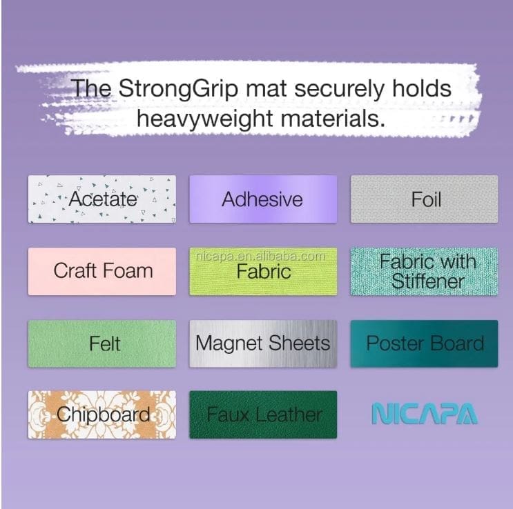 Purple_StrongGrip 1 Nicapa Cutting Mats for Cricut