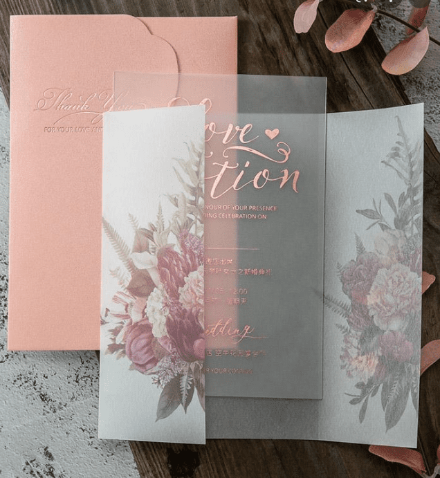 Weddinginvites 3D UV Prints : Invitations, Direct to Acrylic CLEAR A6 or A5