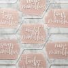 Laser Acrylic Blanks : CLEAR Acrylic Milestones (10cm Round or Hexagon) [1.5, 2, 3 and 5mm]