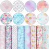 8 Piece Mermaid Scale Series4 Faux Leather : 8 Piece Mermaid Scale Series (FL1)