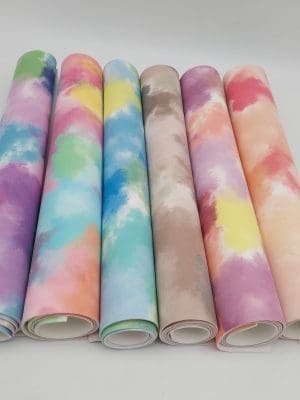 TieDye3 Faux Leather : Tie Dye Range (30 by 60cm)