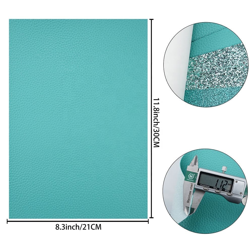FL50_B Faux Leather : 6 Piece Turquoise Deluxe (FL50)