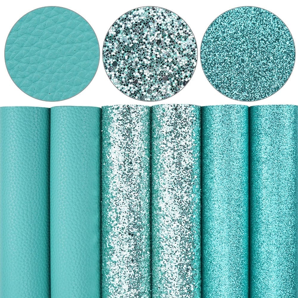 FL50_c Faux Leather : 6 Piece Turquoise Deluxe (FL50)
