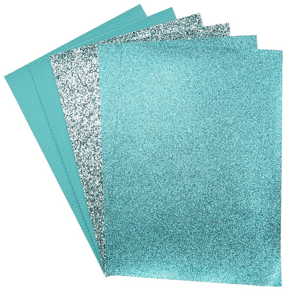 FL50_f Faux Leather : 6 Piece Turquoise Deluxe (FL50)