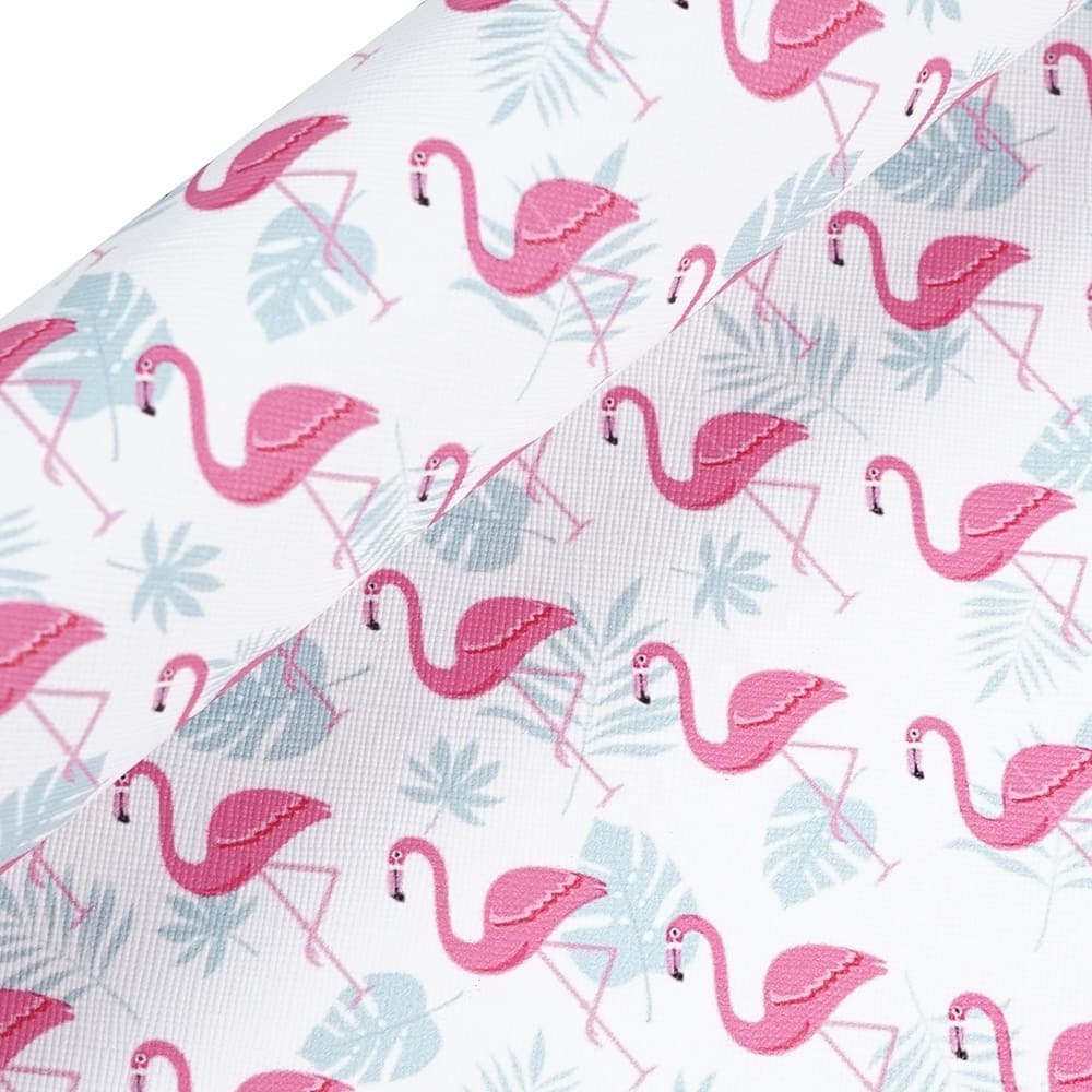 Faux Leather : 5 Piece Flamingo Craze (FL53)