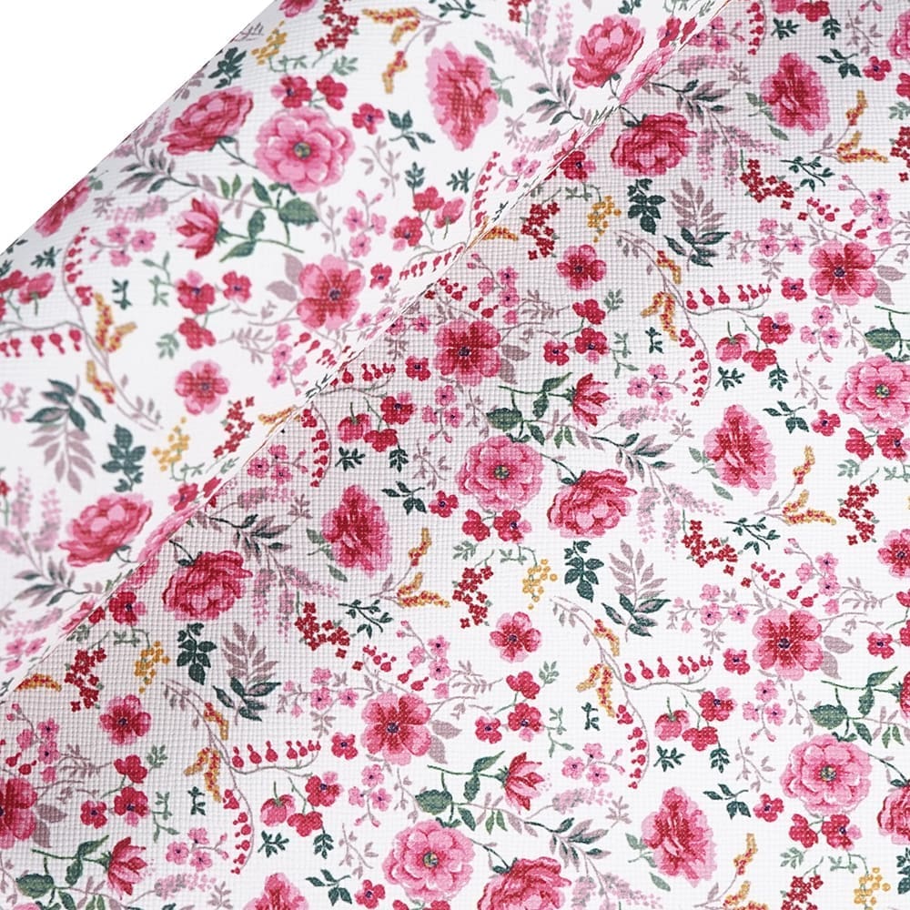 FL54_f Faux Leather : 8 Piece Pretty Floral Range (FL54)
