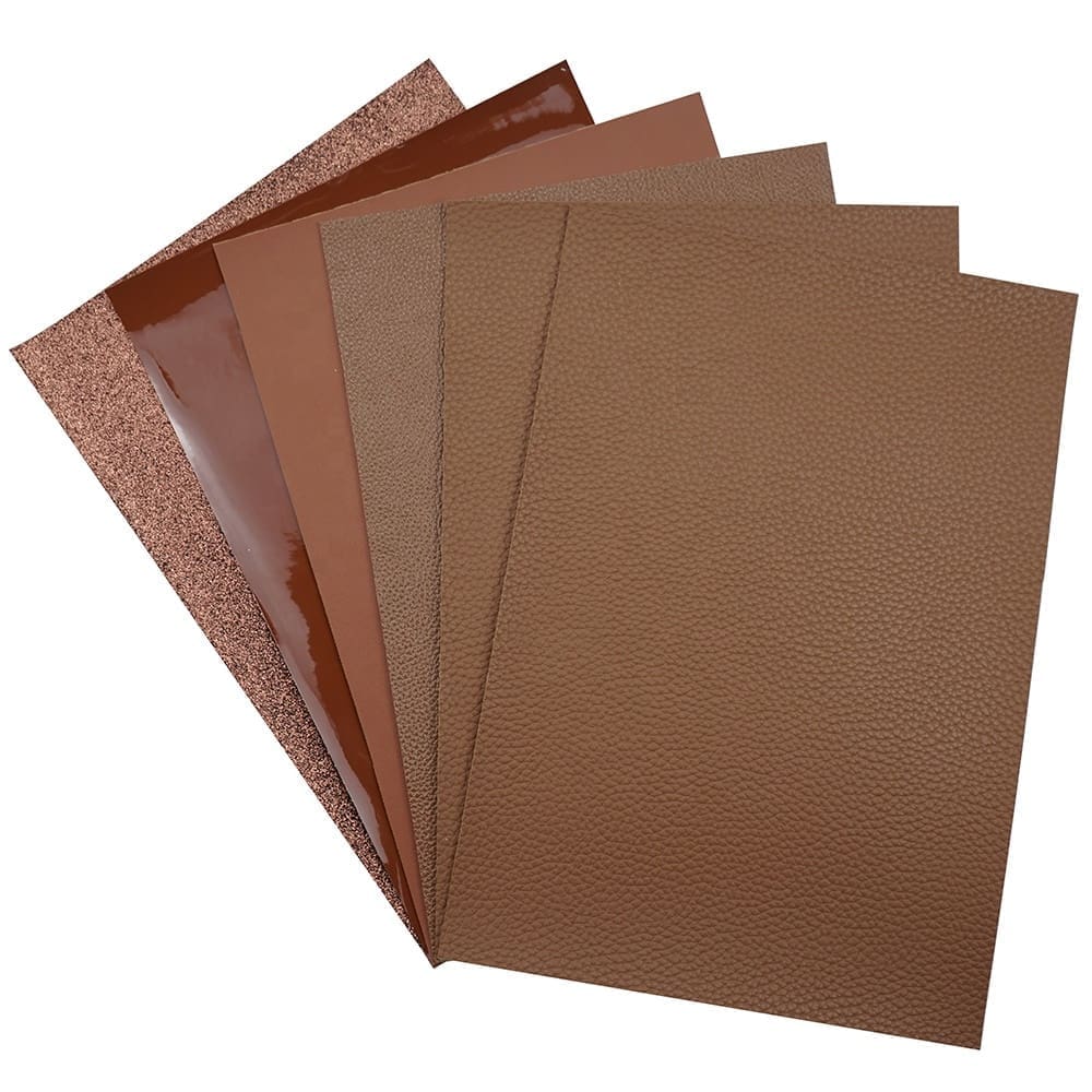 Faux Leather : 6 Piece Coffee Tone Range (FL55)