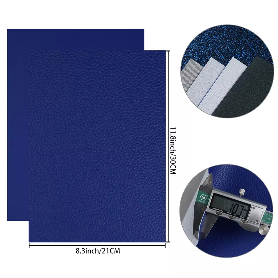 FL58_b Faux Leather : 6 Piece Blue Mermaid Deluxe Mix (FL58)