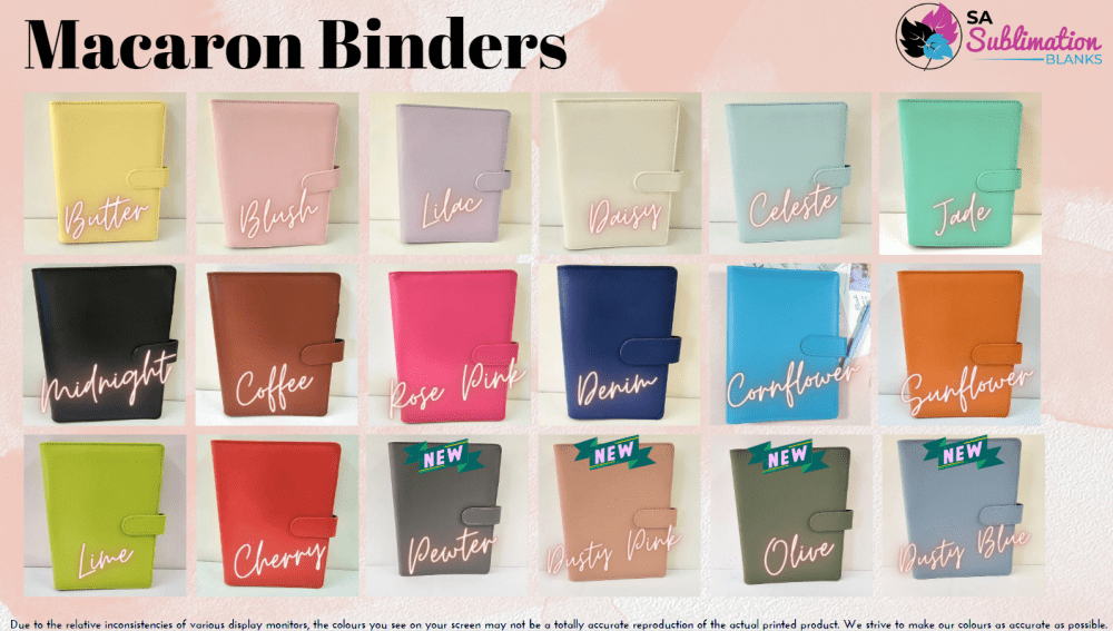 MacronBindersNew Binders : Macaron Budget Binders