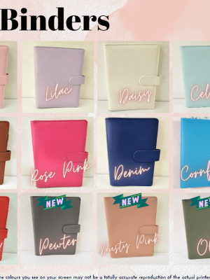 MacronBindersNew Binders : Macaron Budget Binders