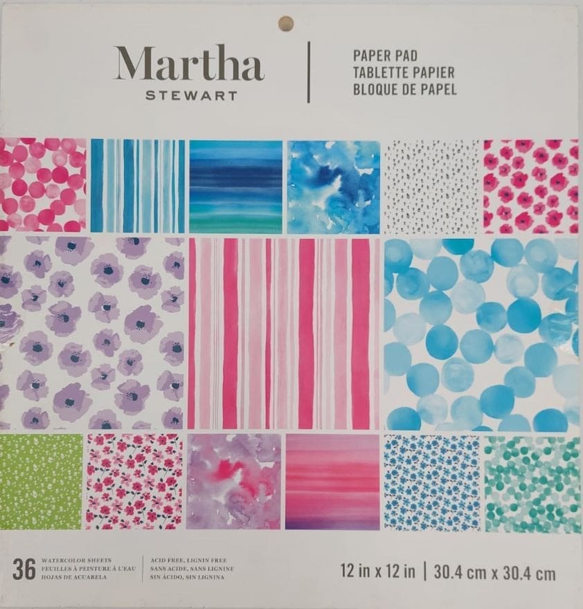 Printed Cardstock Books : Martha Stewart Watercolor