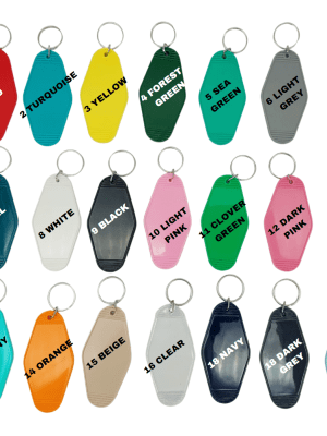 Motel Acrylic Keychains