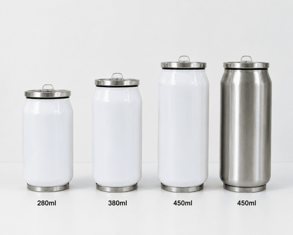 ColaCan7 Sublimation Blanks : Cola Can Tumbler (280ml, 380ml & 450ml)