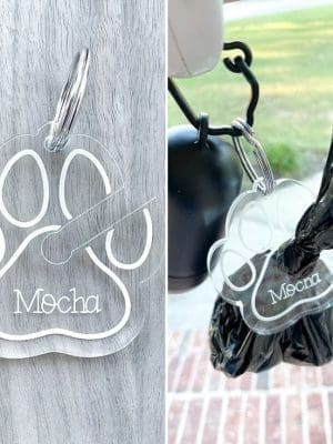 PoopKeychain Acrylic Shapes : CLEAR Poop Loop Keychain (1.5, 2, 3 & 5mm)