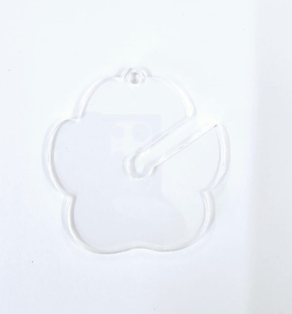 Acrylic Shapes : CLEAR Poop Loop Keychain (1.5, 2, 3 & 5mm)