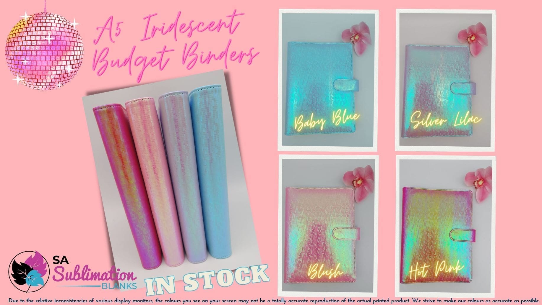 IridescentuBudgetBindersColours Budget Binders : A5 Iridescent Budget Binders