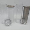 Sublimation Blanks : 20oz Steel Straight Sublimation Storyboard Snowglobe Tumbler with pre-drilled hole