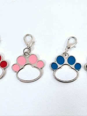 Sublimation Keyrings : Pet Paws Tags/Keyrings